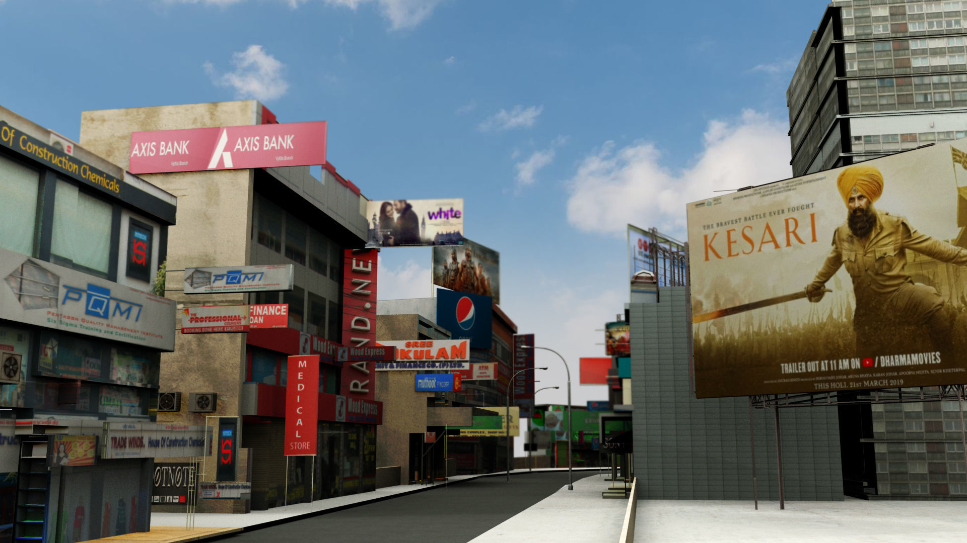 market bazaar street road 3d model 3D model_2