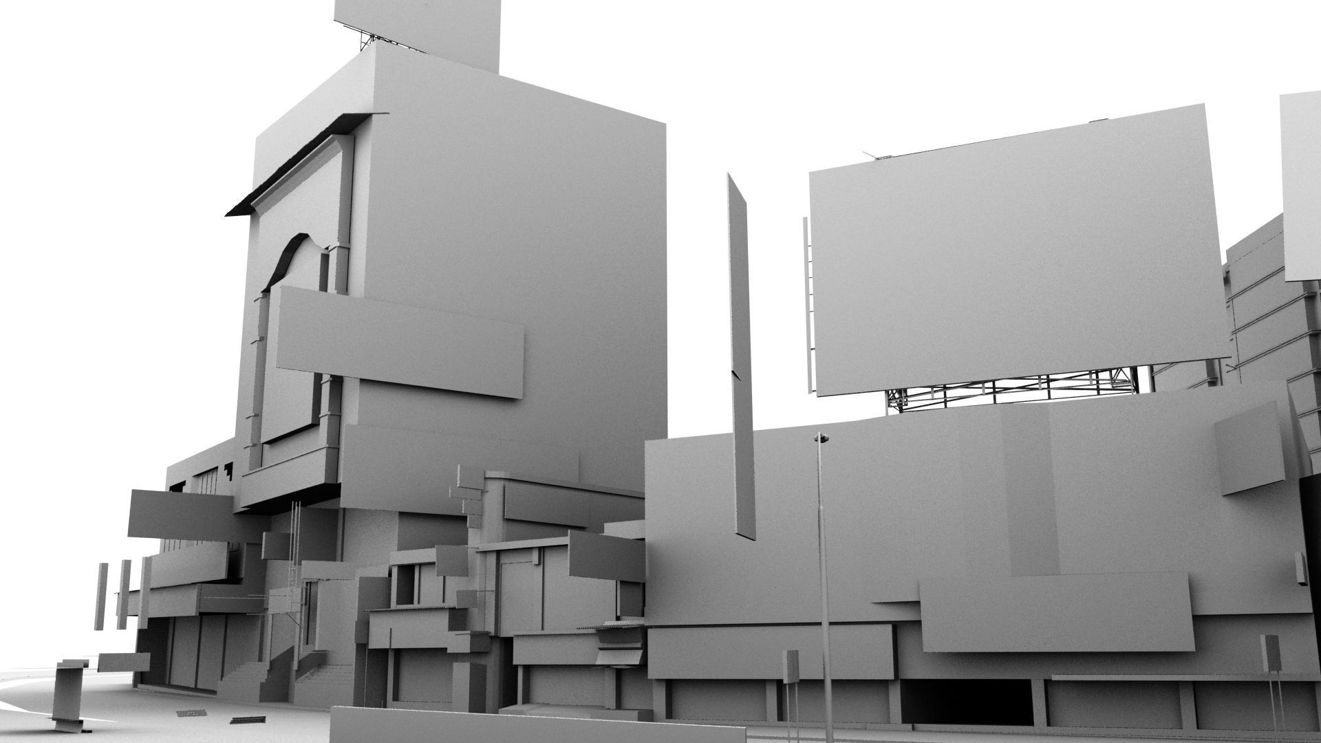 market bazaar street road 3d model 3D model_126