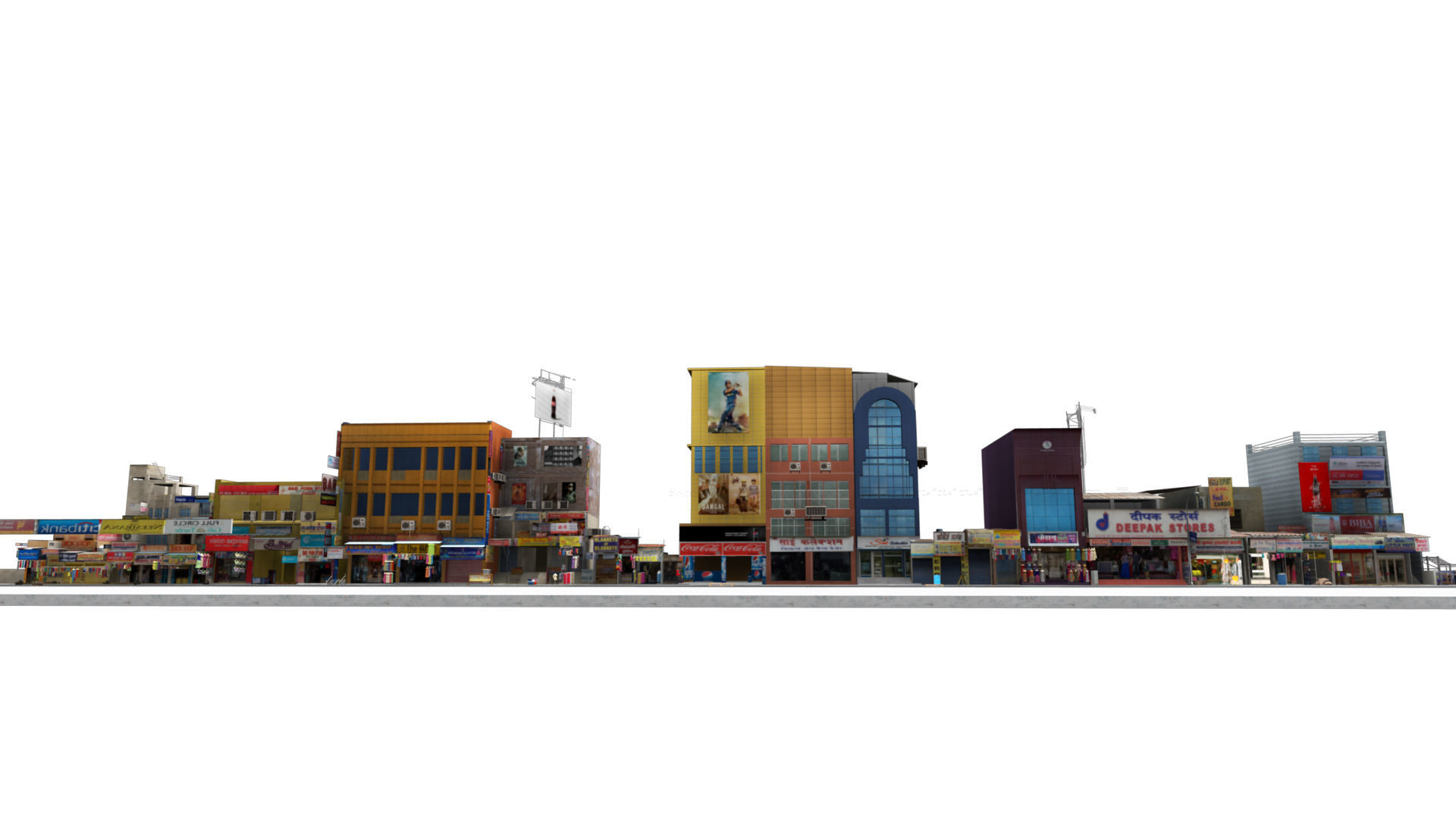 market bazaar street road 3d model 3D model_15
