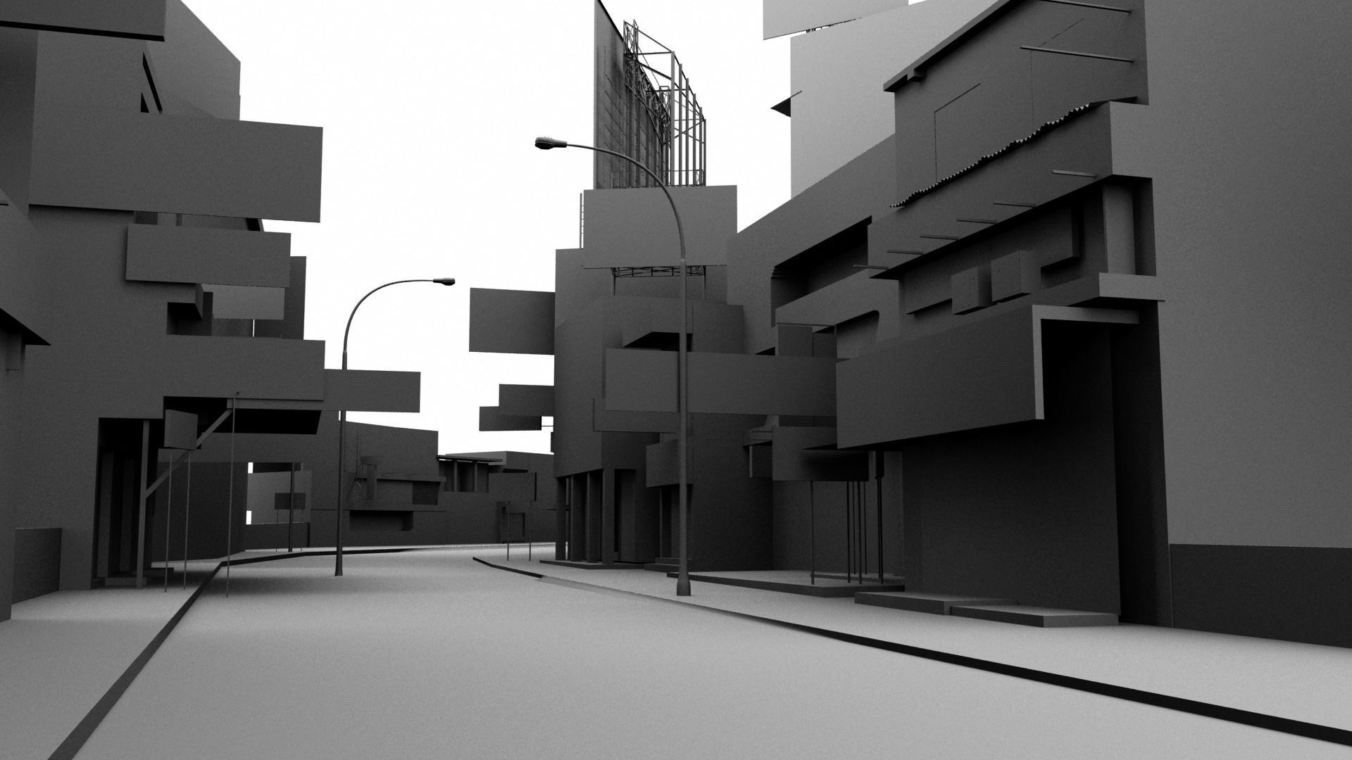 market bazaar street road 3d model 3D model_26