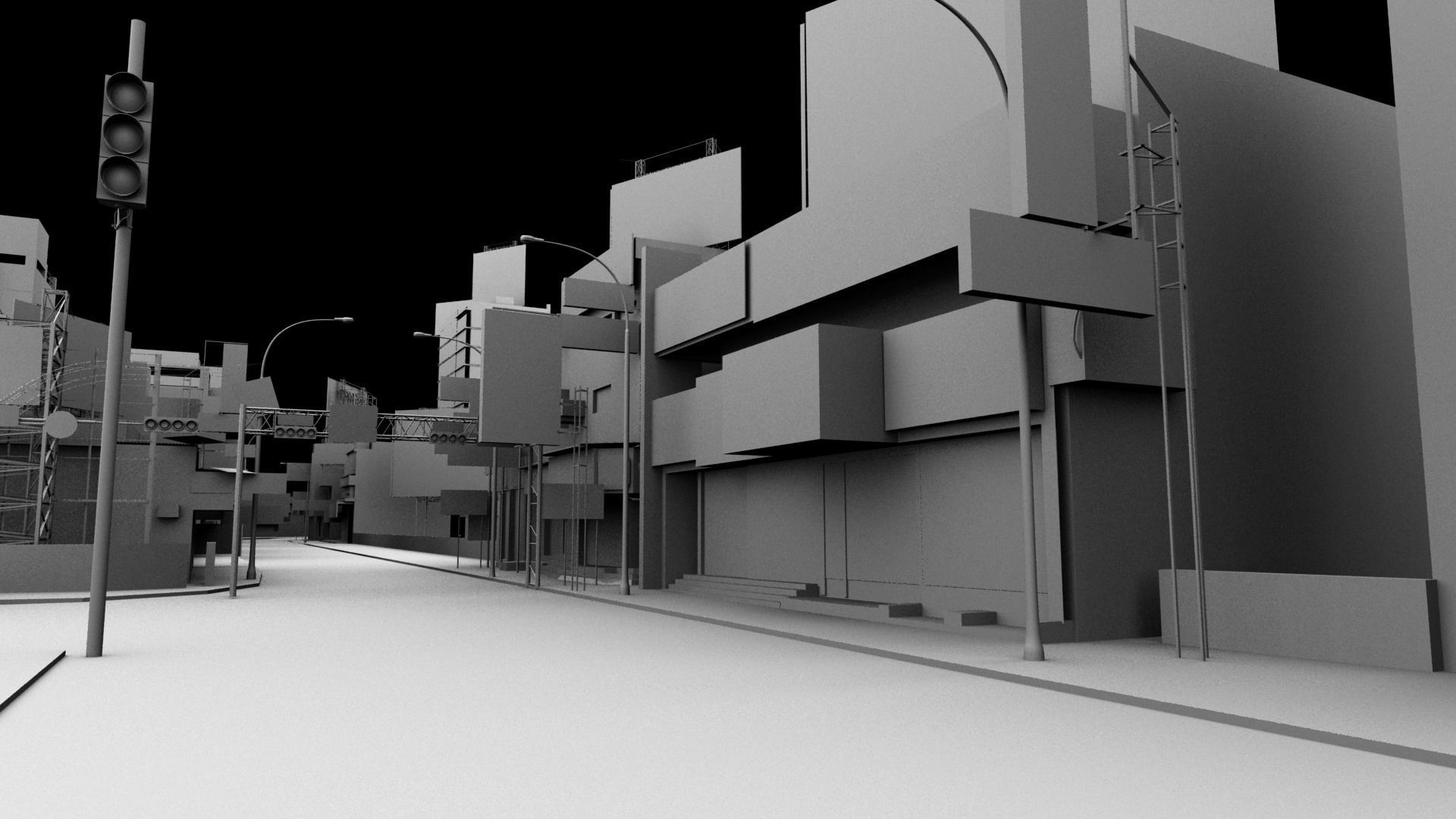 market bazaar street road 3d model 3D model_37