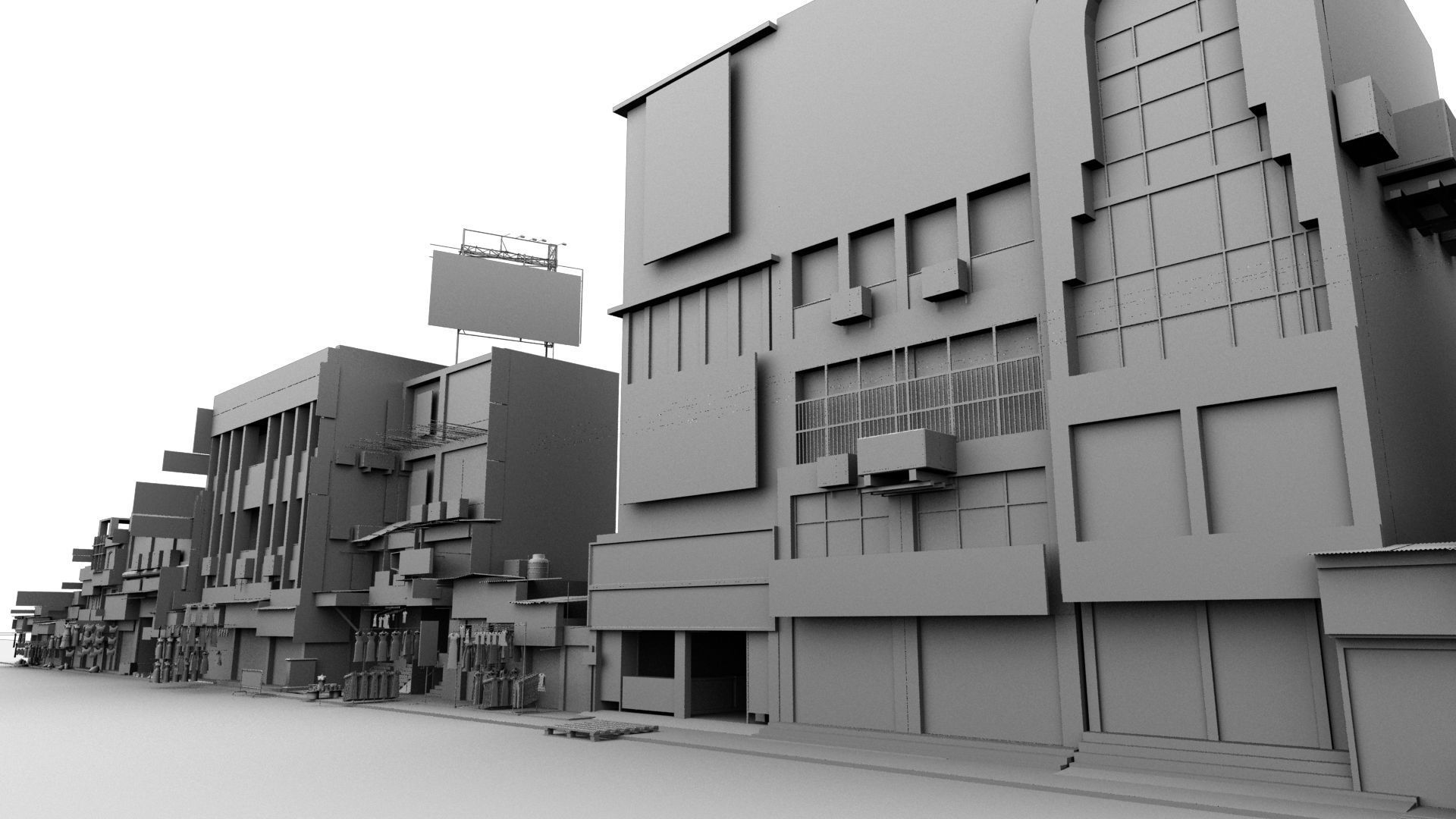 market bazaar street road 3d model 3D model_102