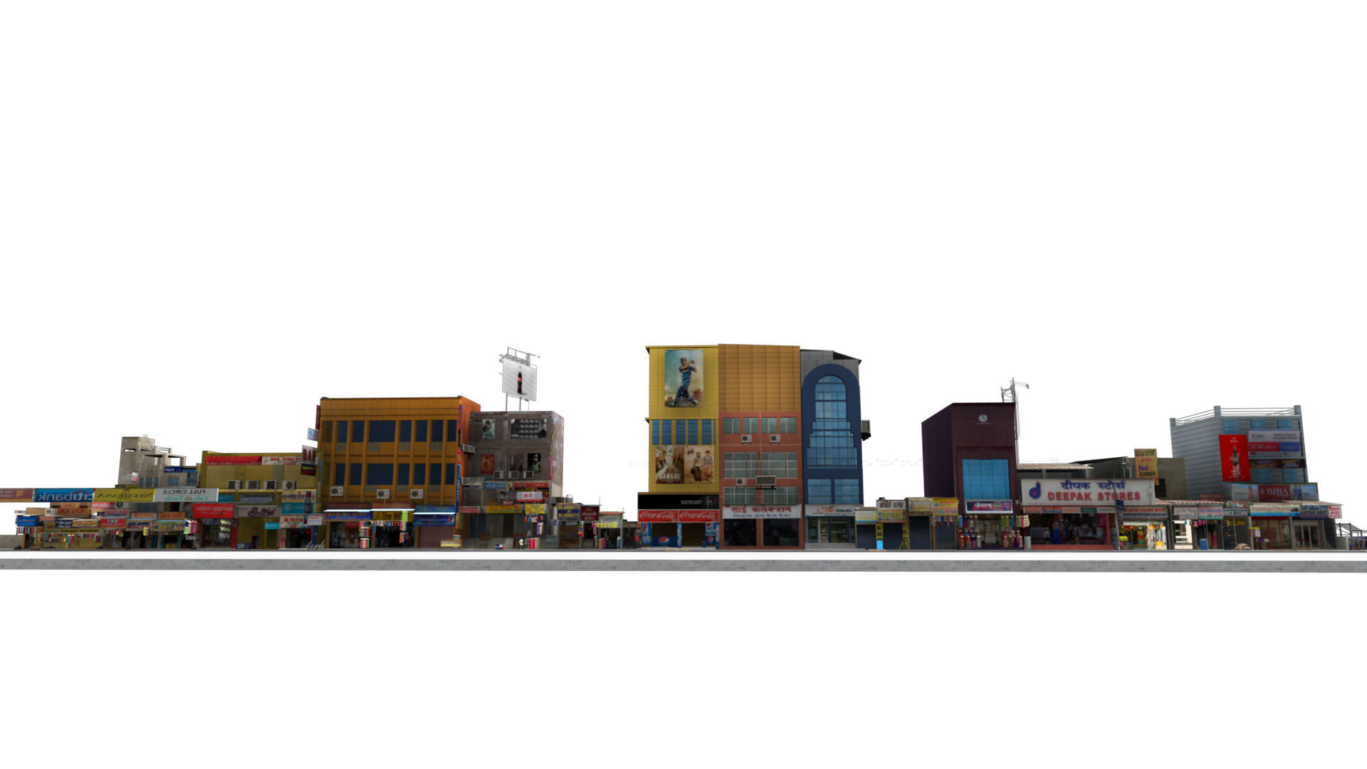market bazaar street 2 road 3d model 3D model_15