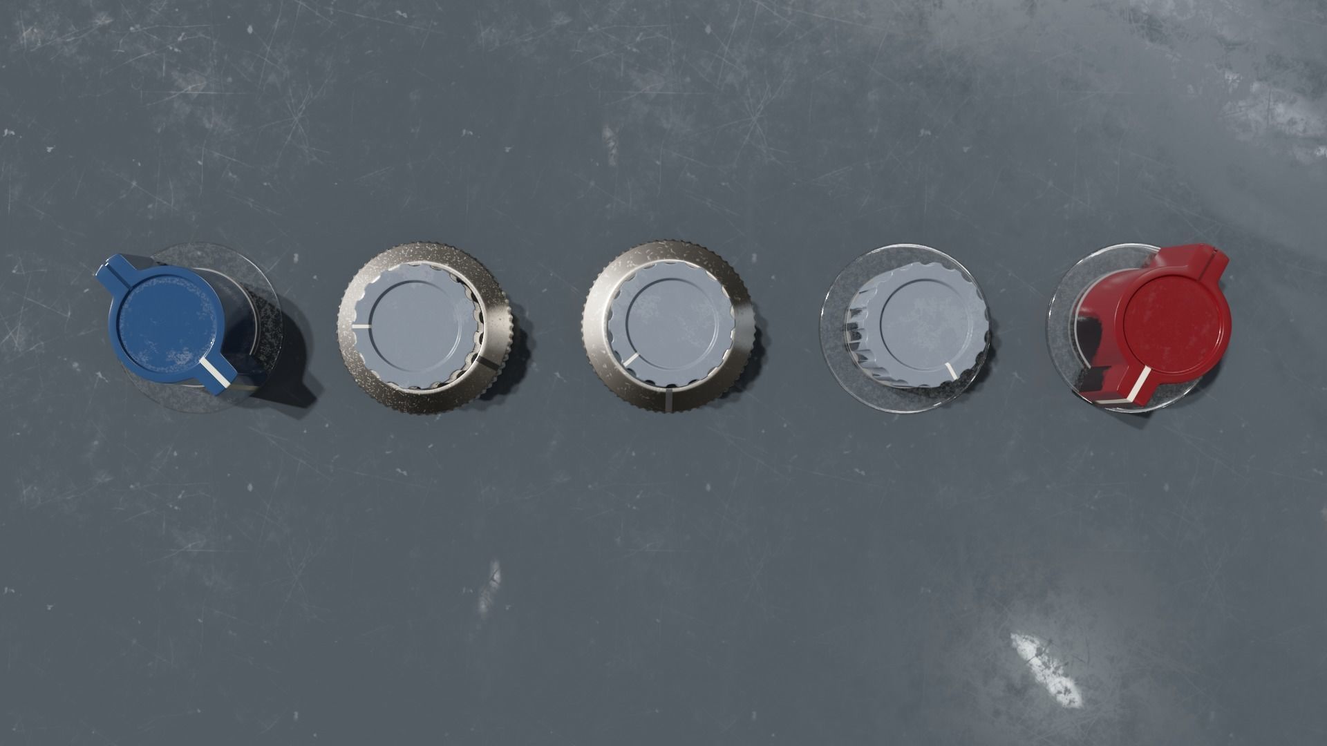 Neve 1073 Console Audio Knobs 3D model_3