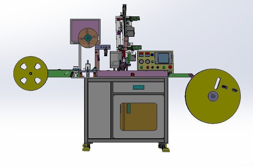 Semiconductor automatic taping machine 3D model CGTrader