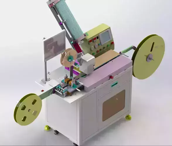 Semiconductor automatic taping machine 3D model