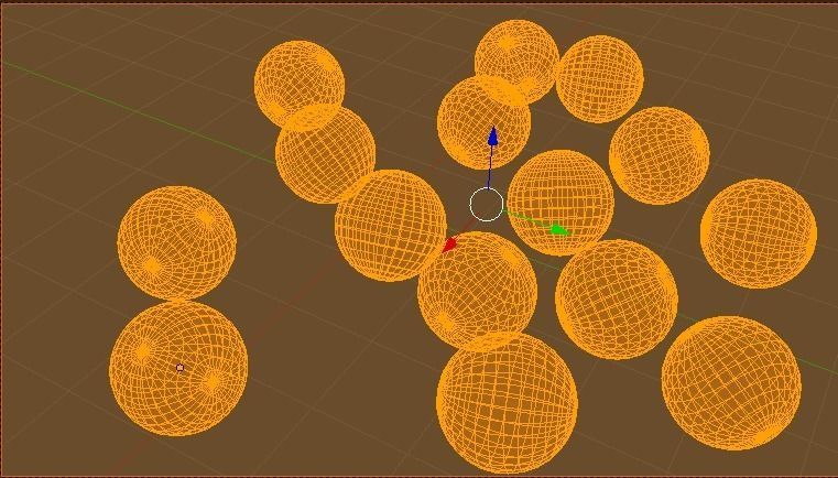 Coloured Stripped Balls 3D model_4