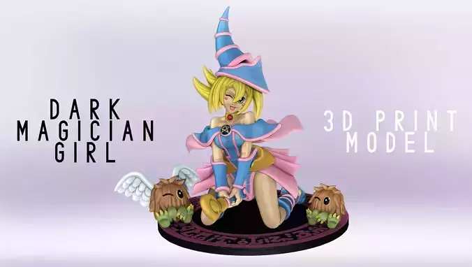 DARK MAGICIAN GIRL FIGURINE - YU-GI-OH - SFW AND NSFW 3D print model