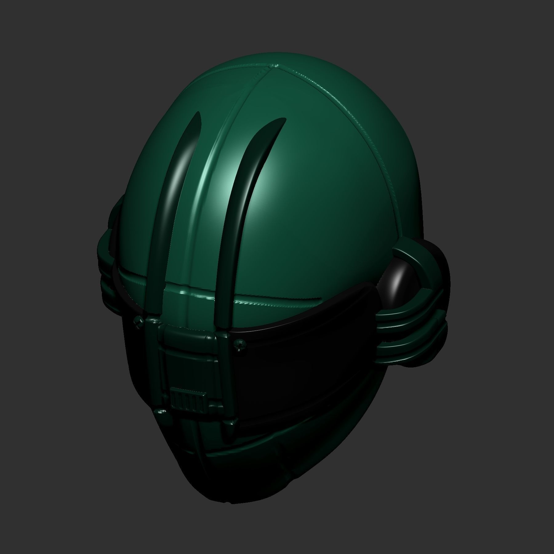 helmet high poly sculpt 3d printable ver 7 3D model 3D model_5