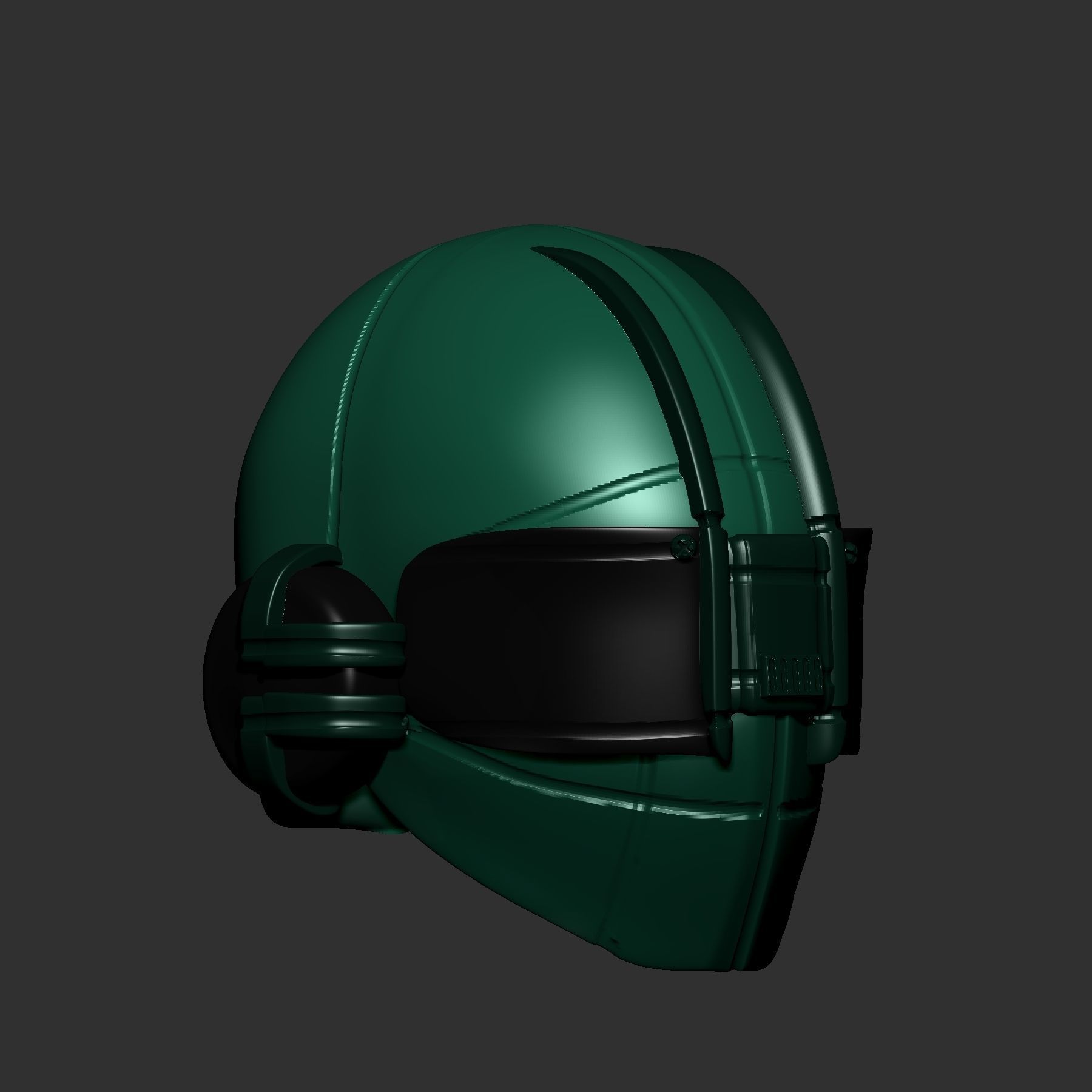 helmet high poly sculpt 3d printable ver 7 3D model 3D model_3