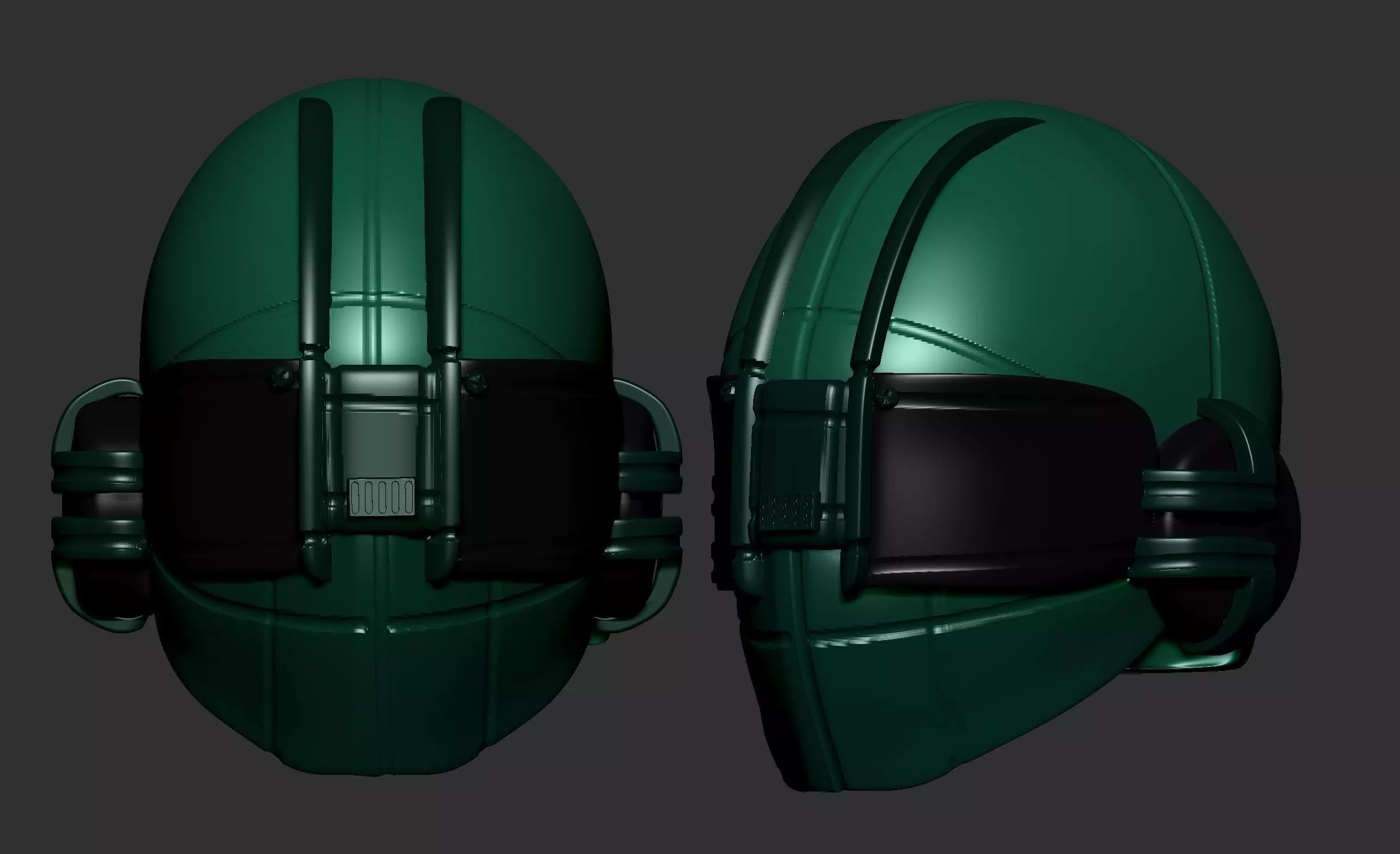 helmet high poly sculpt 3d printable ver 7 3D model 3D model_0