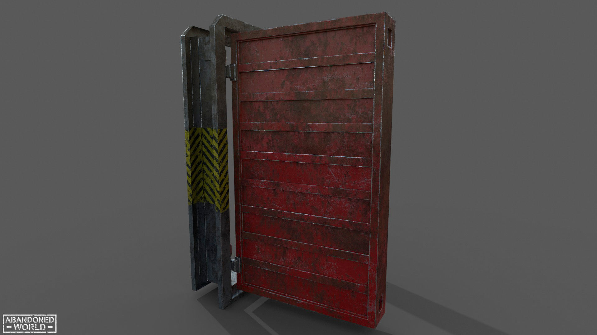 Hermetic Door Low-poly 3D model_3