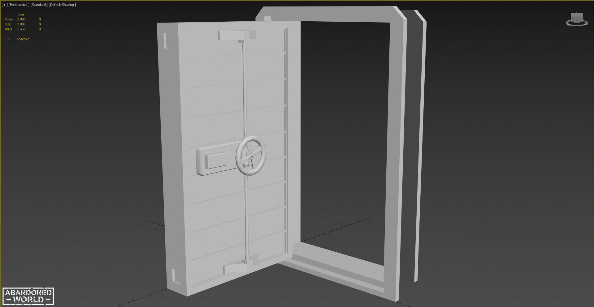 Hermetic Door Low-poly 3D model_14