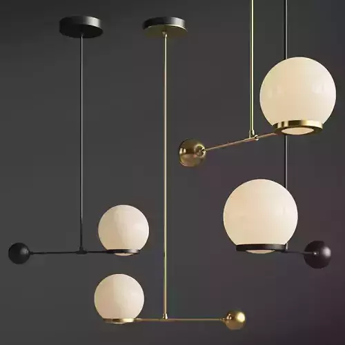O  G Contrapesso 8 inch Globe Led Pendant