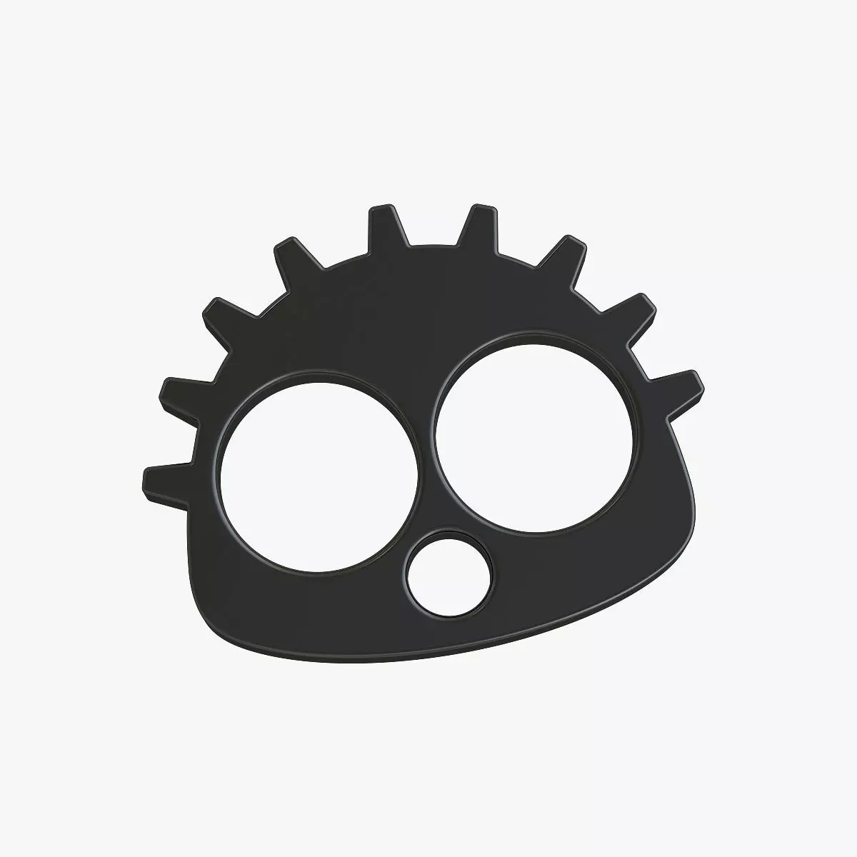 Shaggy brass knuckles 3D print model_0