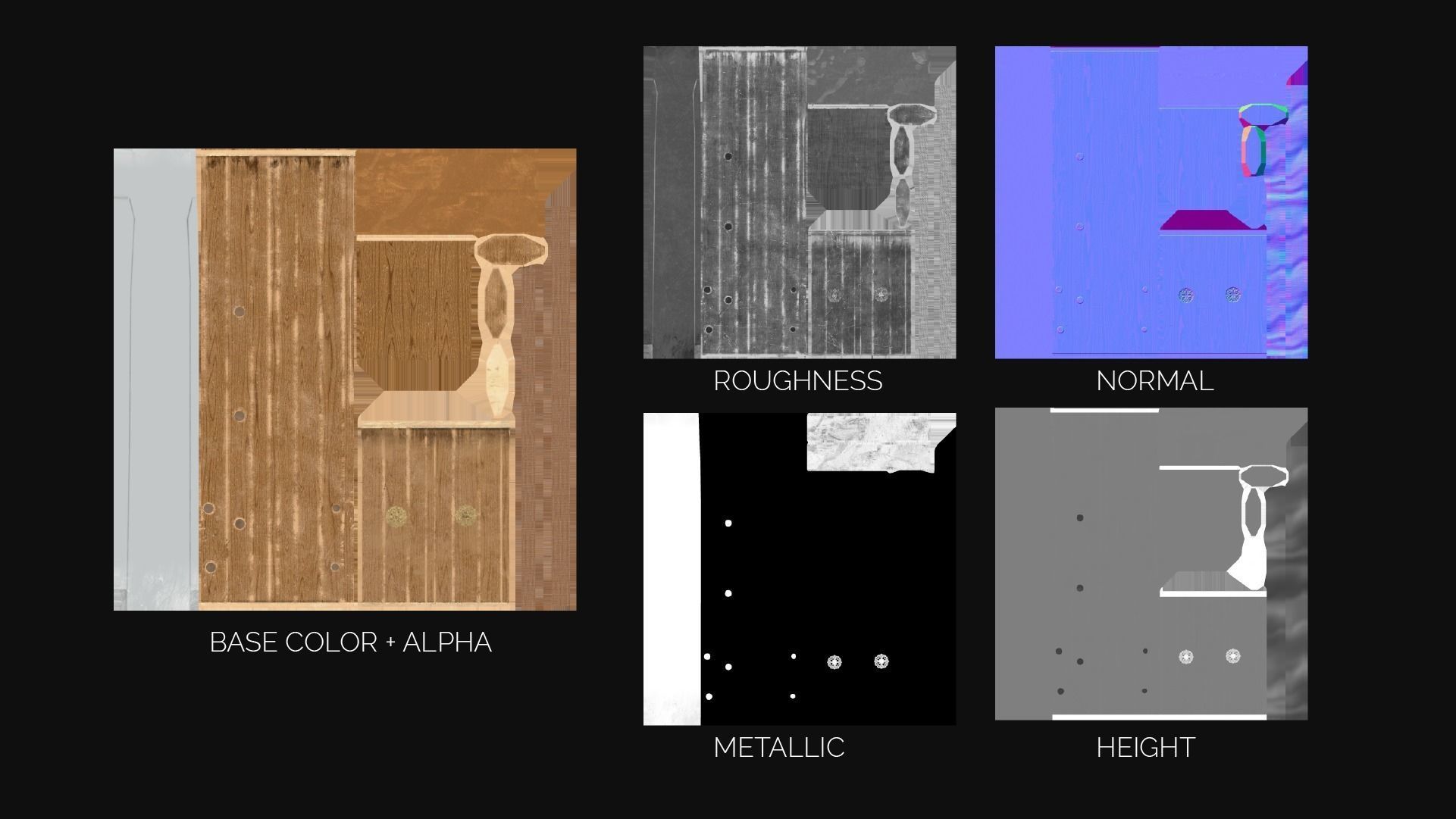 Hosindo Dagger Low-poly 3D model_7