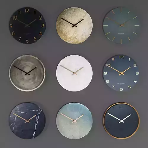 Clock wall with face