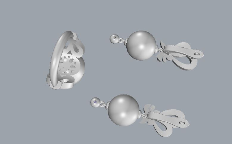 Ring and Earrings 61 3D print model_6