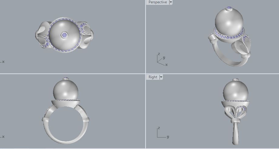 Ring and Earrings 61 3D print model_11