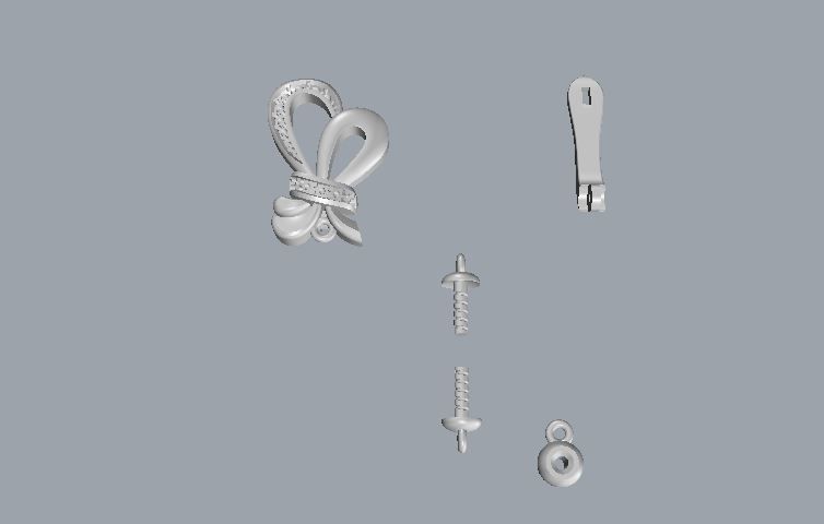 Ring and Earrings 61 3D print model_5