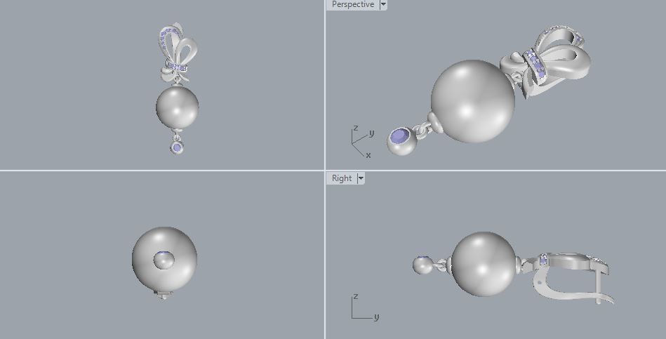Ring and Earrings 61 3D print model_10