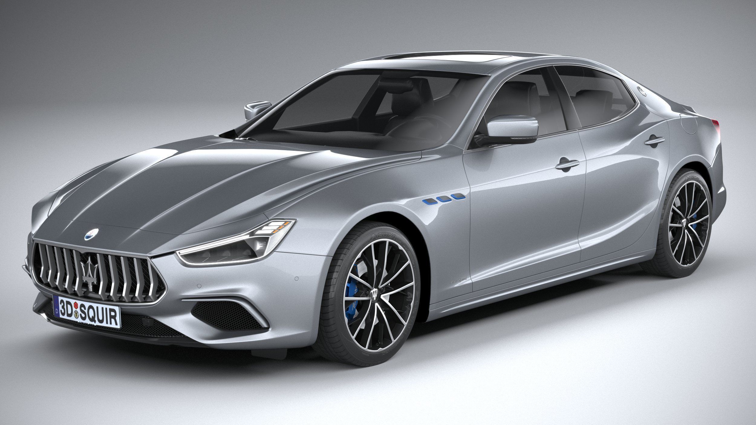 Maserati Ghibli Hybrid 2021 3D model_1