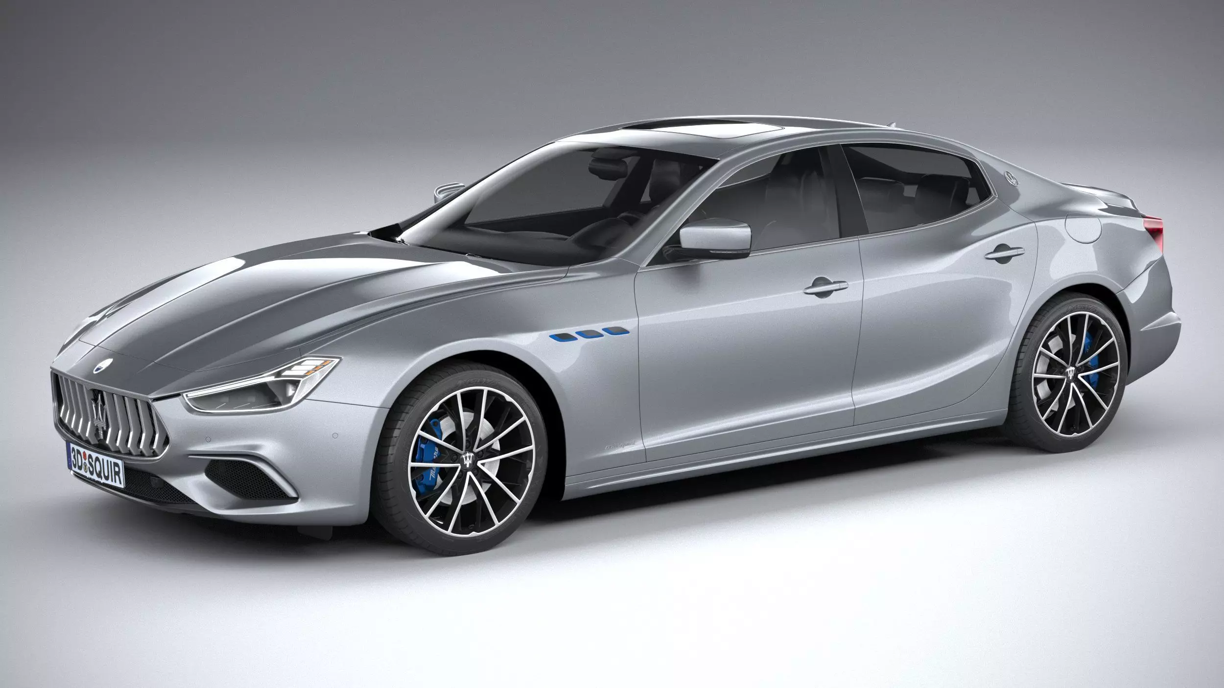 Maserati Ghibli Hybrid 2021 3D model_0