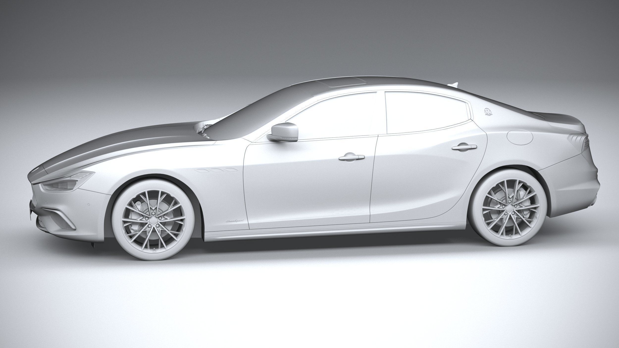 Maserati Ghibli Hybrid 2021 3D model_22