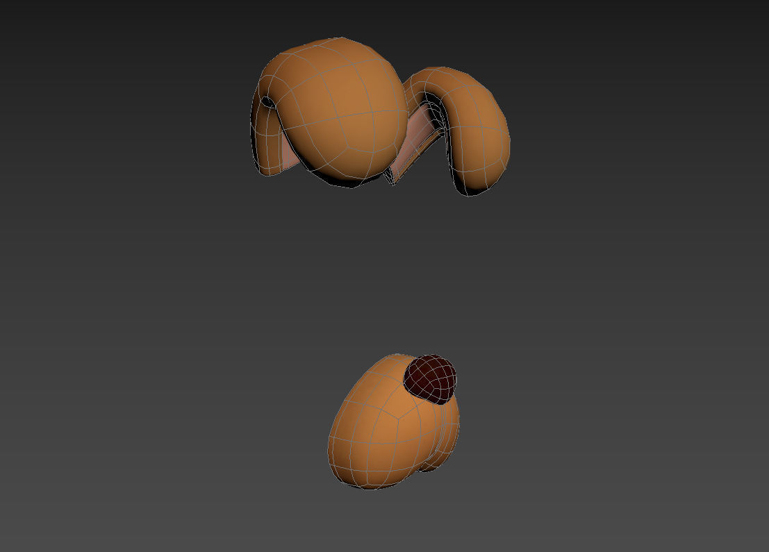 Dog Face 3D model_17