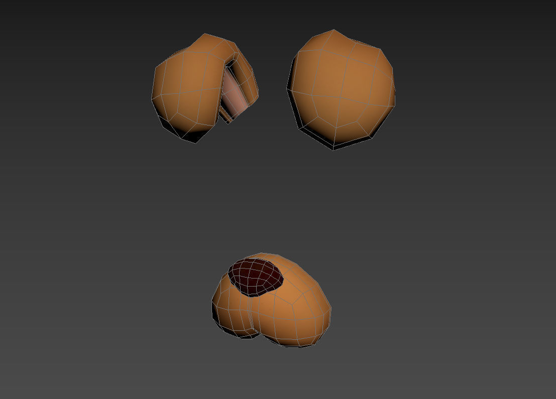 Dog Face 3D model_15