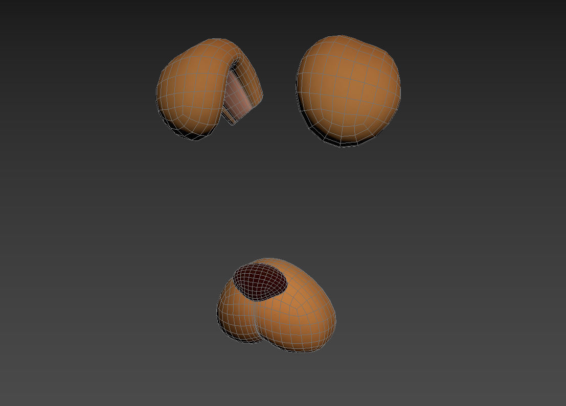 Dog Face 3D model_16