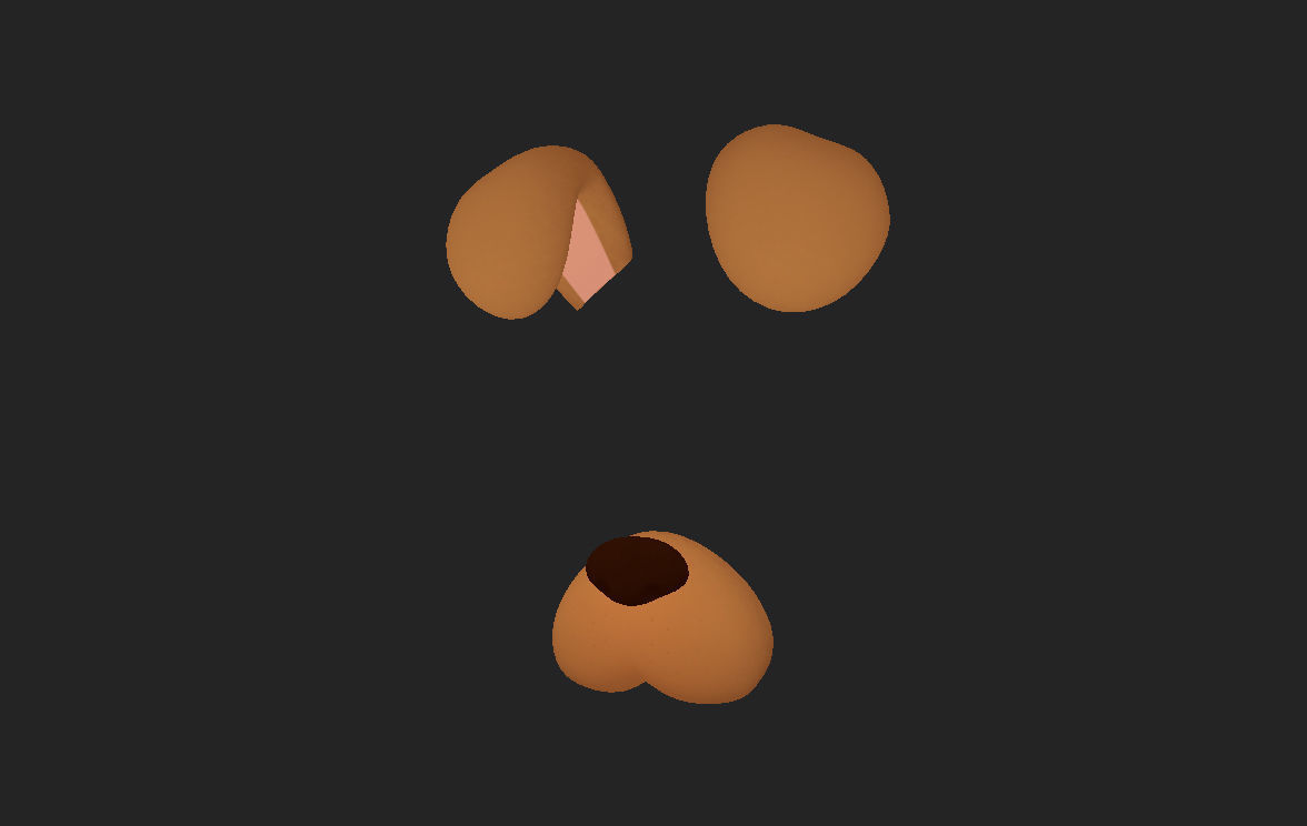 Dog Face 3D model_9