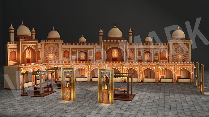 islamic or arabic set design 3D model