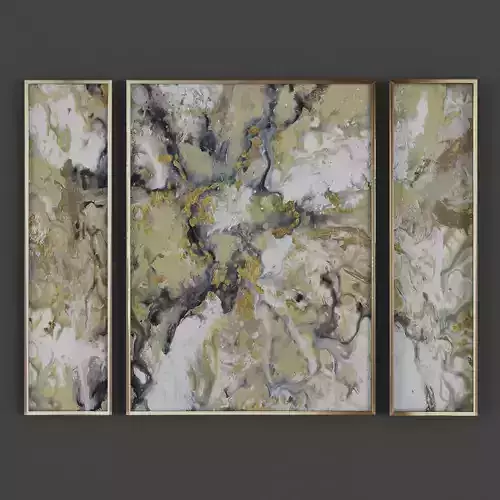 Picture Frames Low-poly 3D model