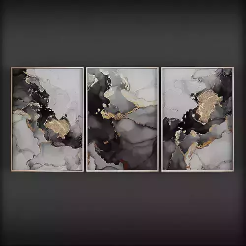 Picture Frames Low-poly 3D model