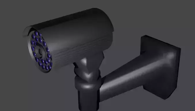 CCTV Camera Low-poly 3D model