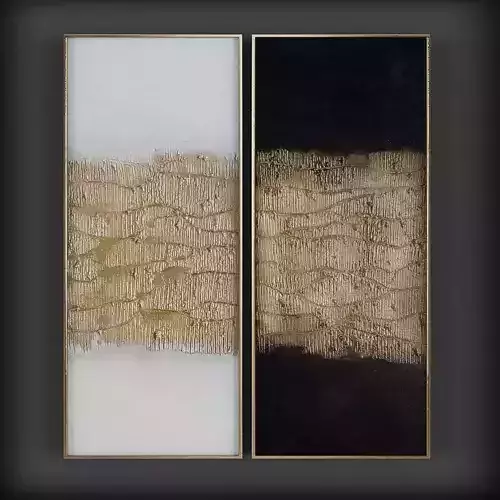 Picture Frames Low-poly 3D model