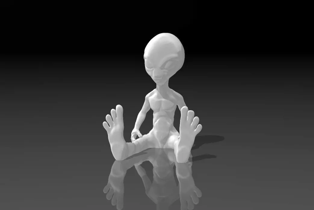 Grey Alien 3D print model_0