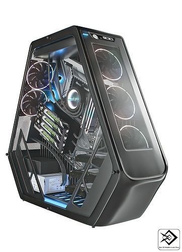Modern  PC 3D model