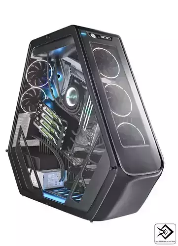 Modern  PC 3D model