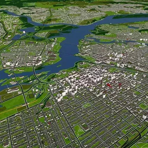 Ottawa City 3d Model