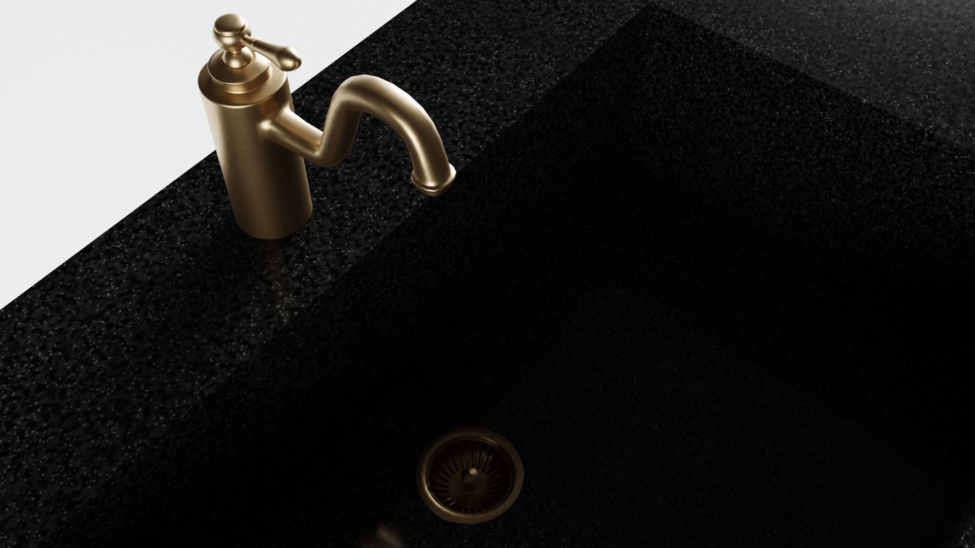 Green Cottage Kitchen Sink 3D model_4