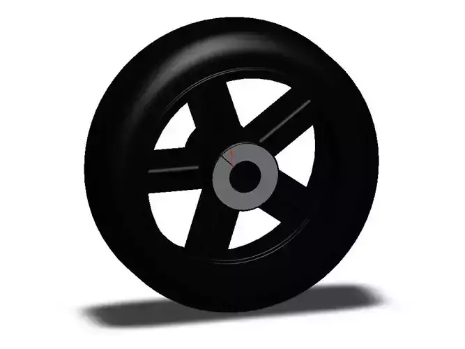 Standard wheel diameter 150mm 3D model