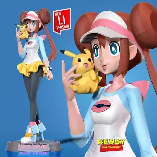 Rosa - Pokemon Masters Fanart 3D print model