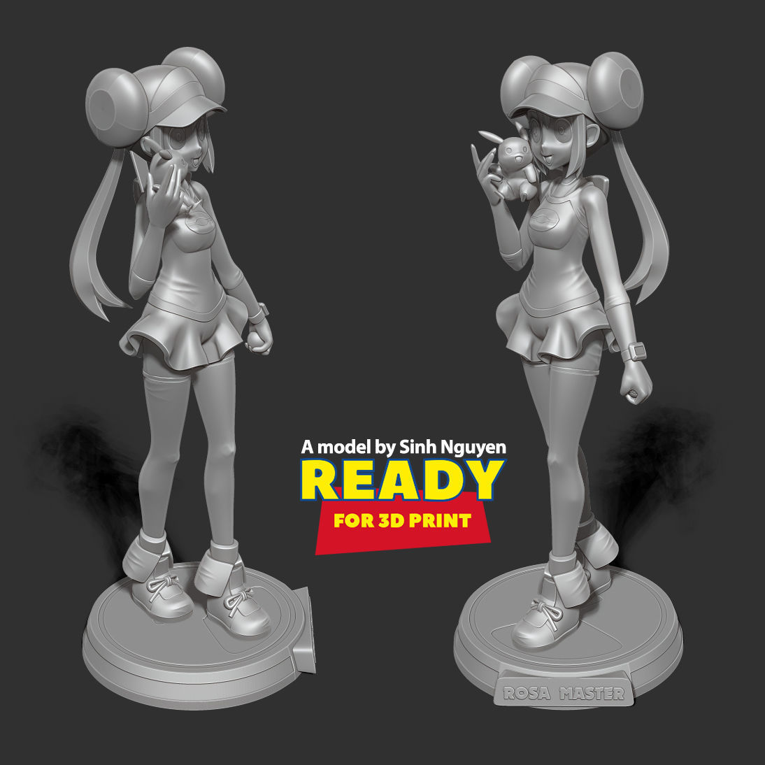 Rosa - Pokemon Masters Fanart 3D print model_6
