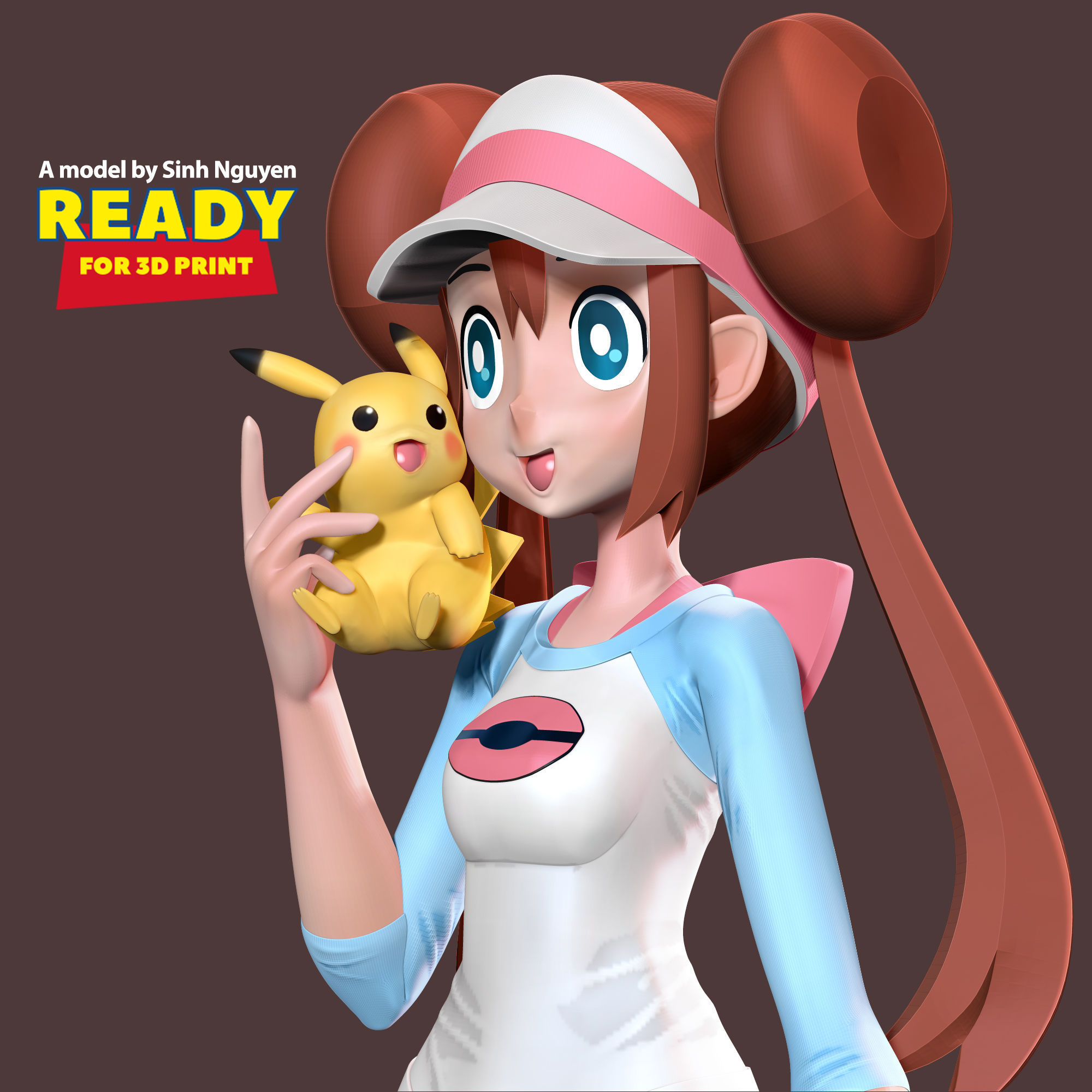 Rosa - Pokemon Masters Fanart 3D print model_5