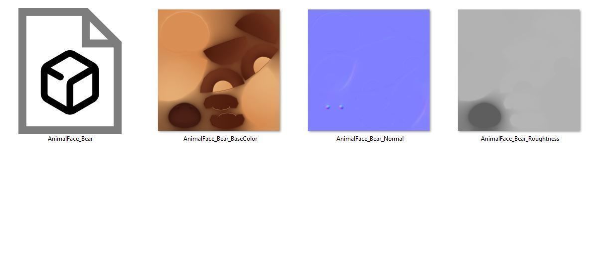 Animal Face Pack 3D model_20