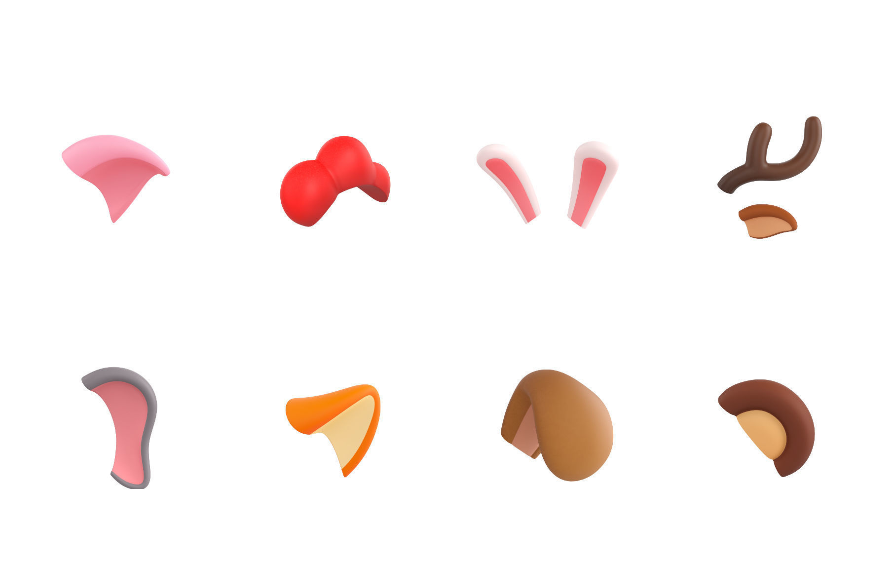 Animal Face Pack 3D model_14