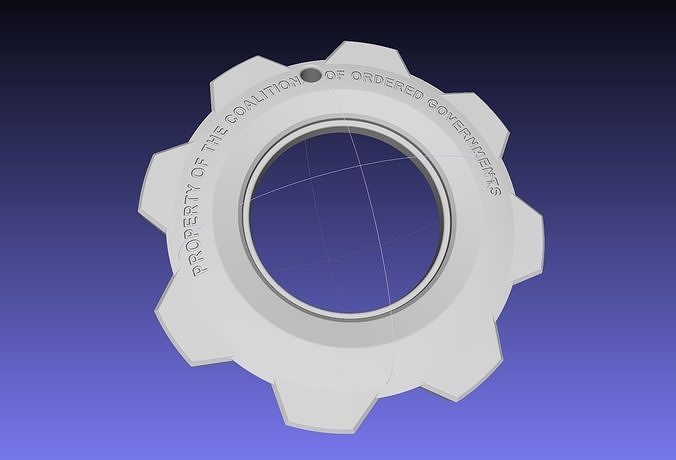 Gears Of War Gear Pendant Printable Model 3D print model