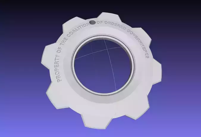 Gears Of War Gear Pendant Printable Model 3D print model